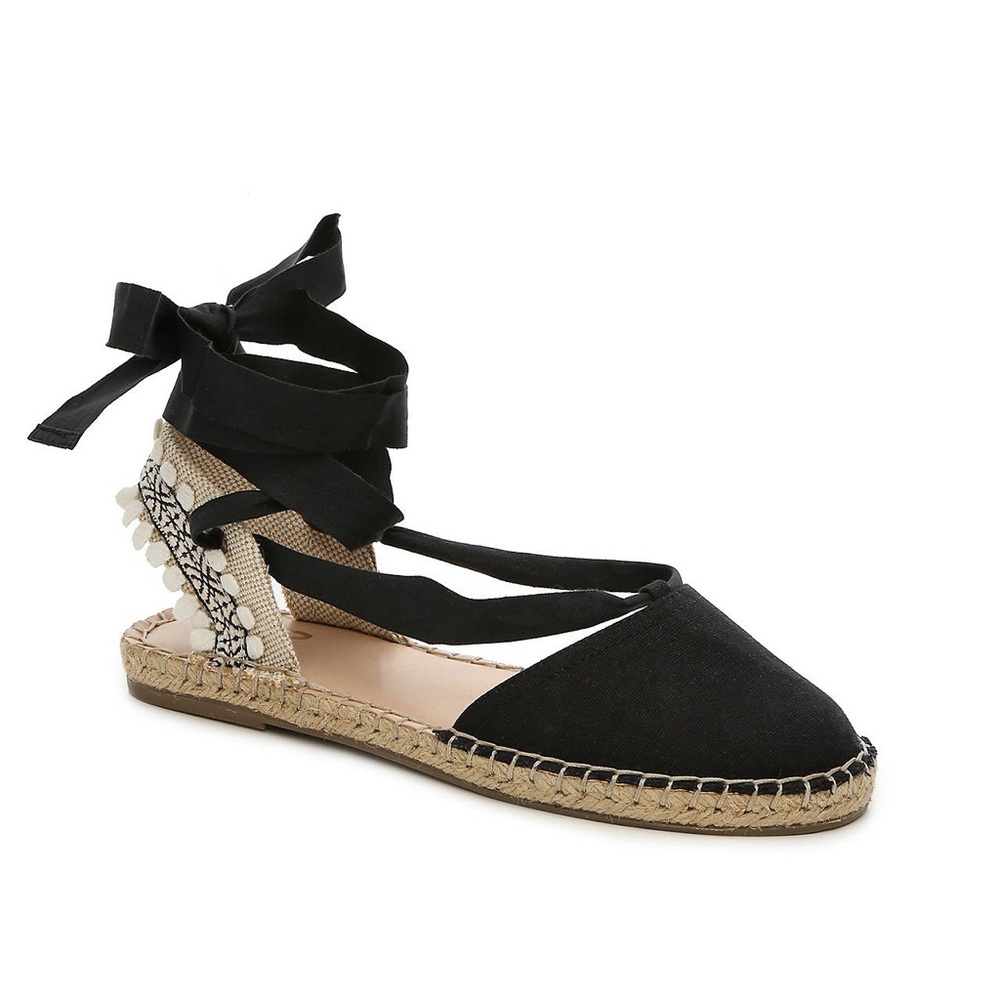 Boho Espadrille Lace-Up Sandals